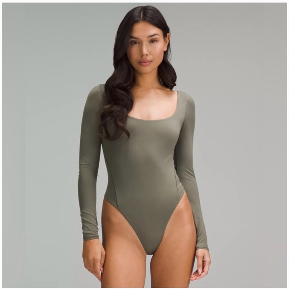 Lululemon Wundermost Ultra-Soft Nulu Square Neck Long Sleeve Bodysuit